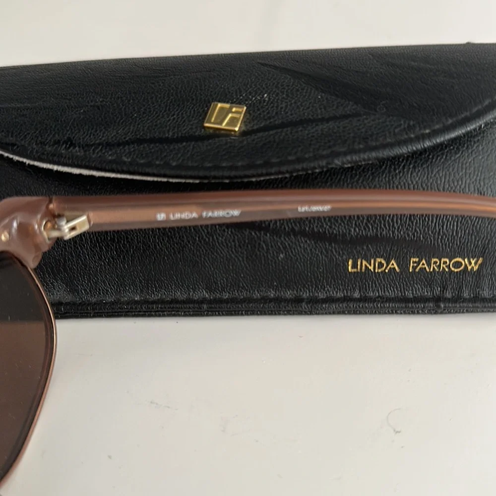 Linda Farrow Clubmaster 24k Rose Gold-Plated Pink Mirrored Sunglasses Square